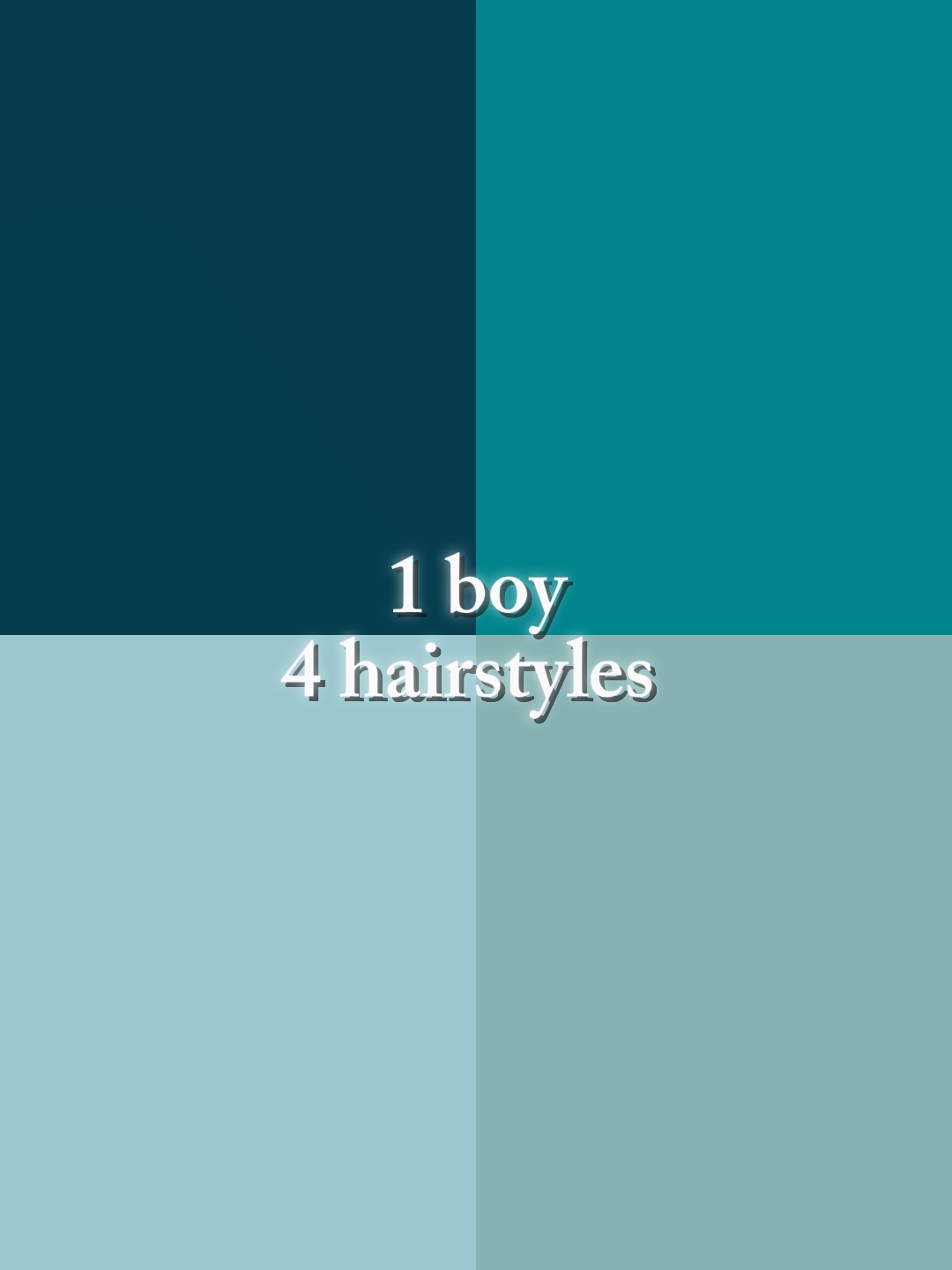 1 chico 4 peinados 