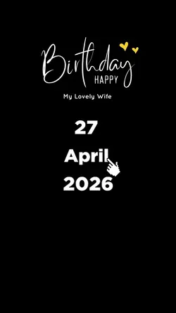 HBD WIFE 27 APRIL