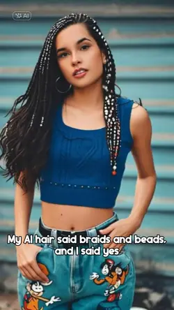 beaded cornrows ai 