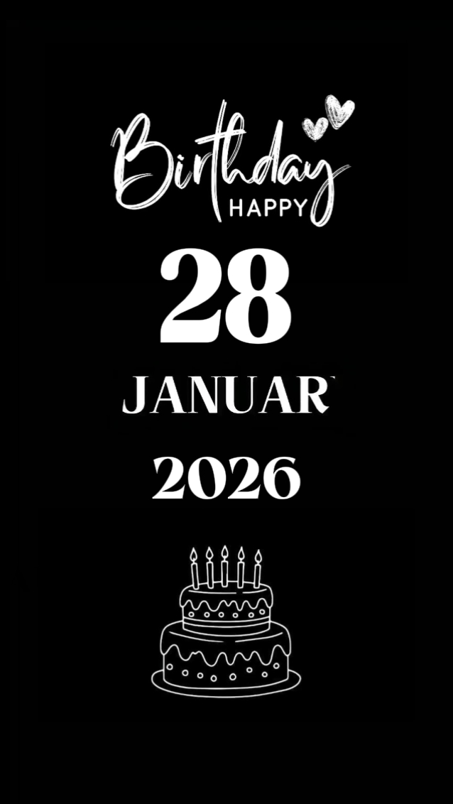 BDAY 28 AUGUST 2026