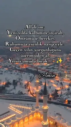 Yeni yıla dua
