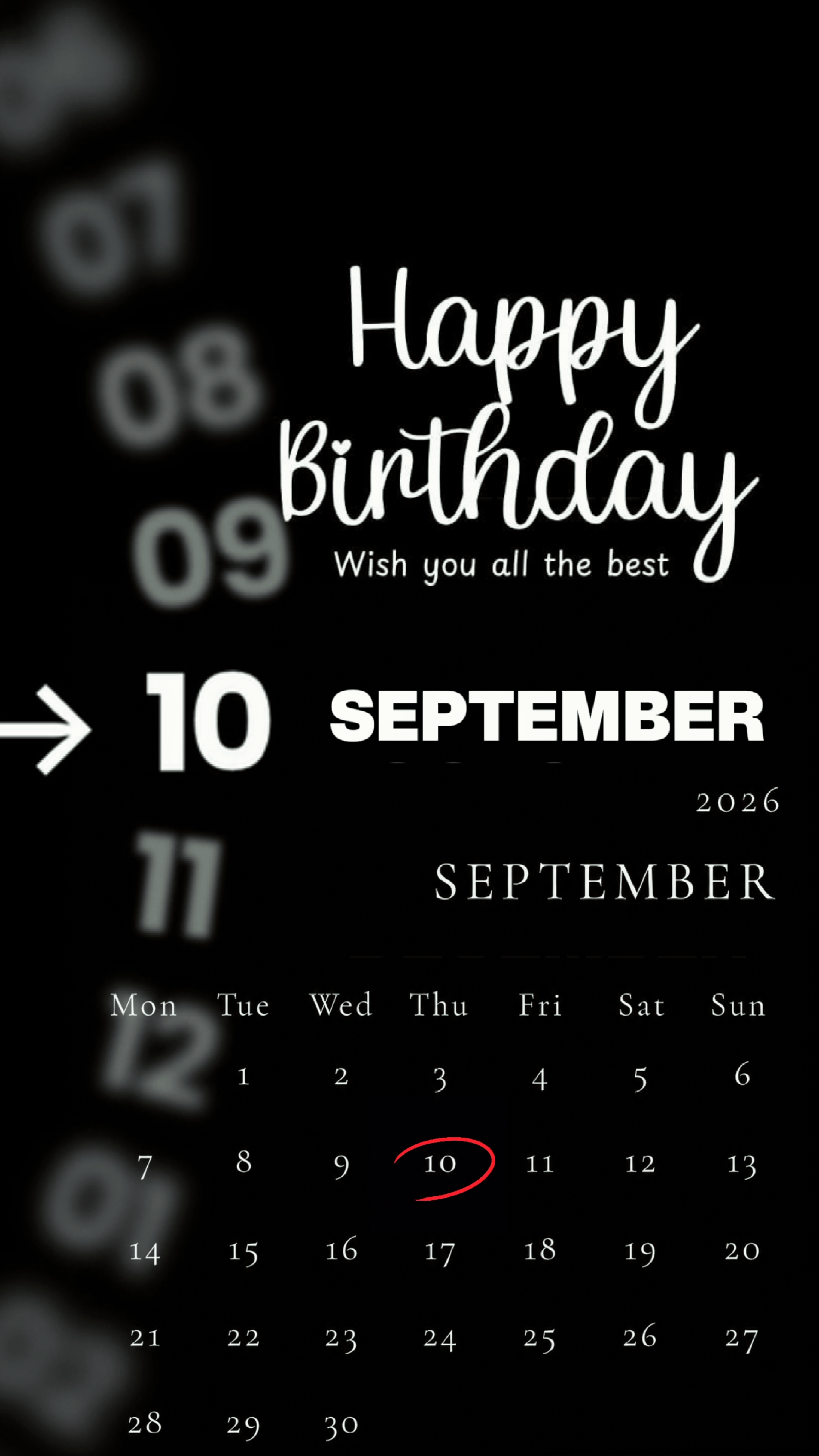 HBD ME 10 SEPTEMBRE