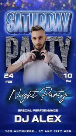 SATURDAY PARTY BLUE