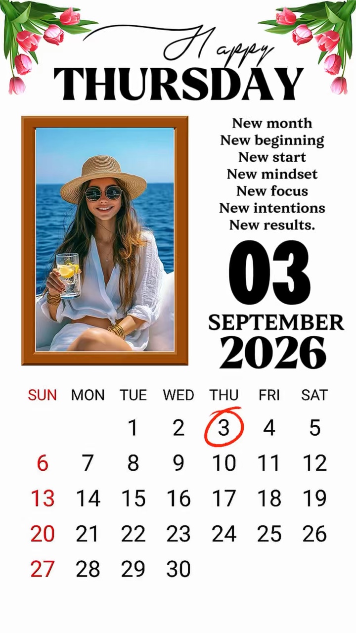 Quinta-feira, 3 de setembro de 2026