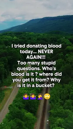 I tried donating blo