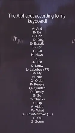 MY alphabet!!