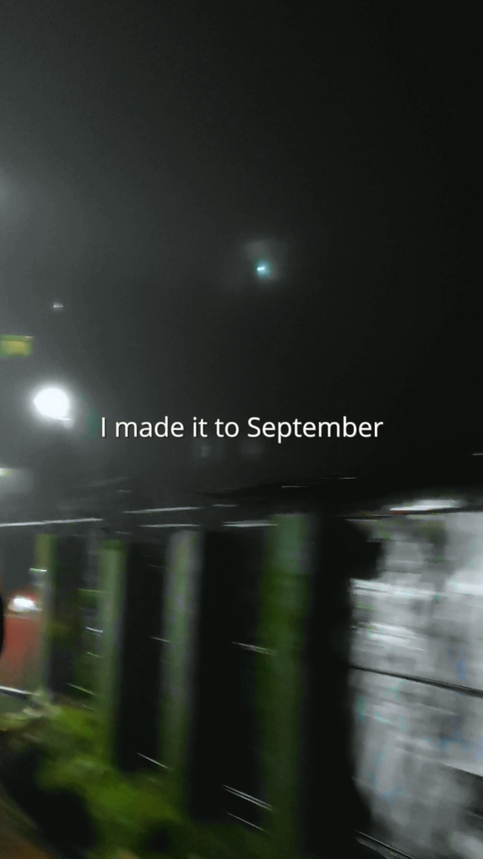 Je suis arrivé en septembre