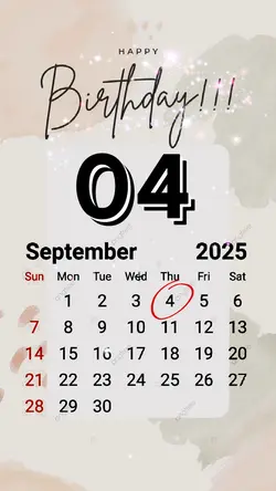 hbd 4 September 2025