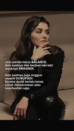 wanita harus balance
