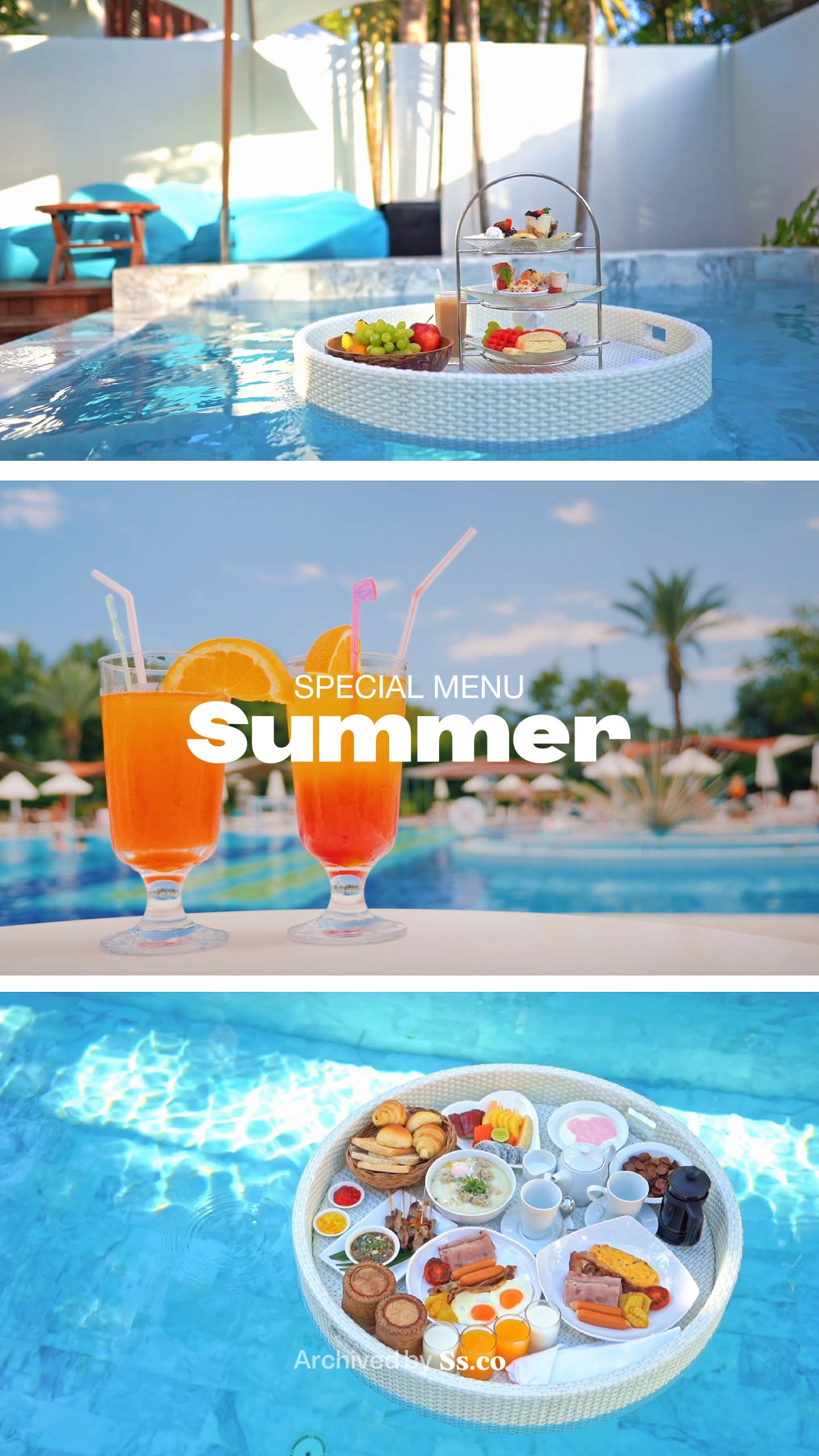 Menú De Comida De Verano
