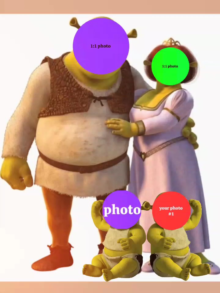 Shrek y gemelos 