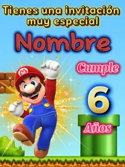 Mario Bros invitació