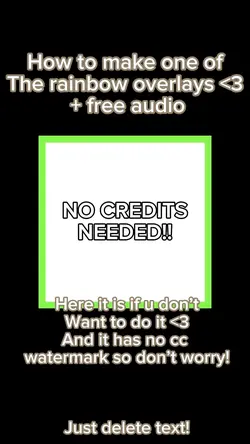 Free rainbow overlay