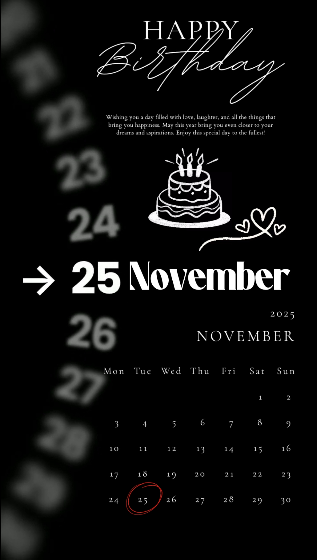 Happybirthday 25Nov