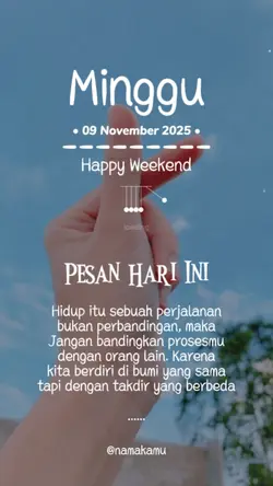 Minggu 09/11/2025