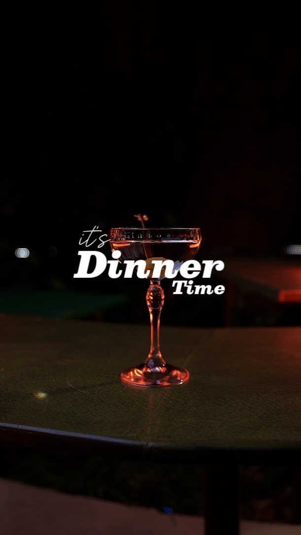 É hora do jantar 
