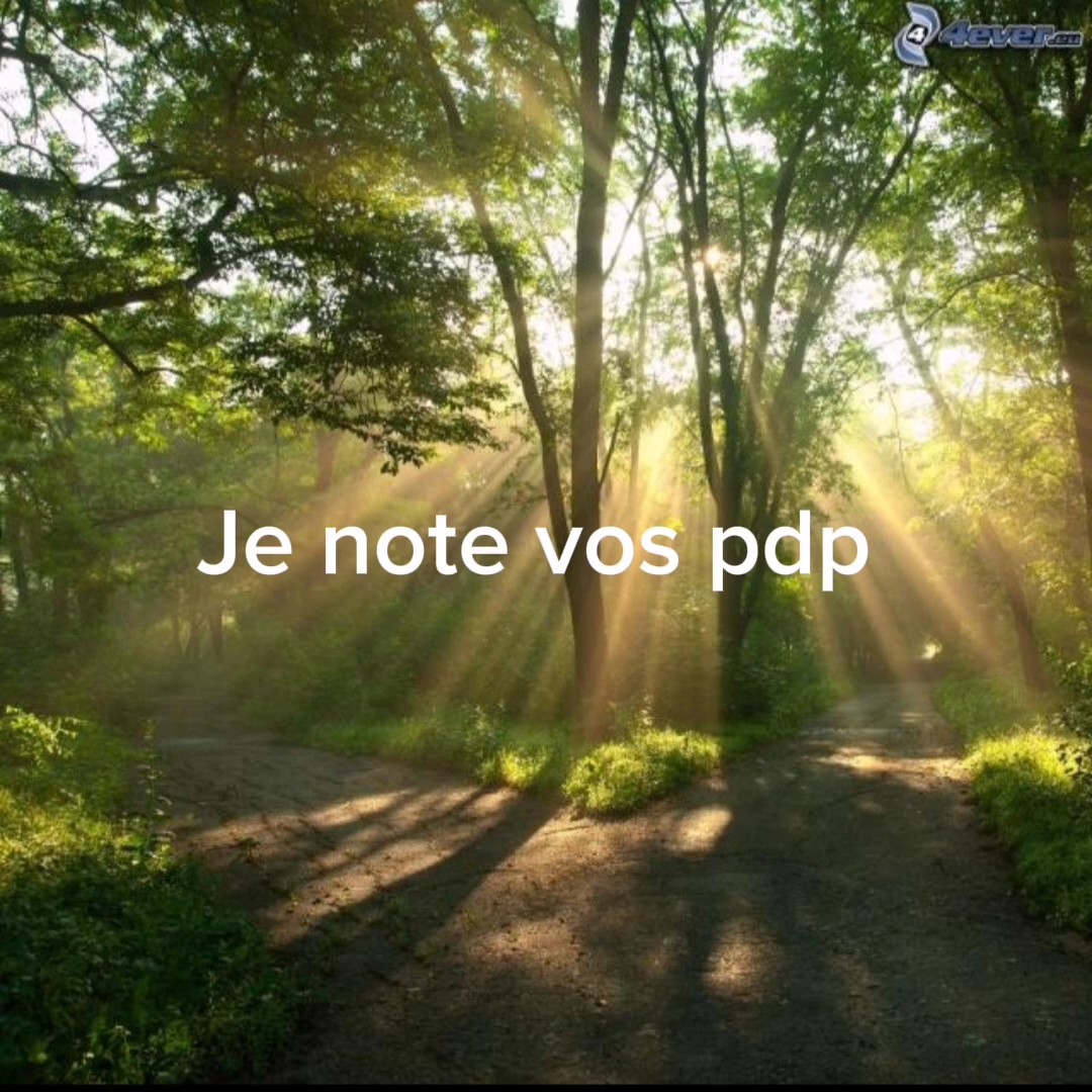 Je note vos pdp