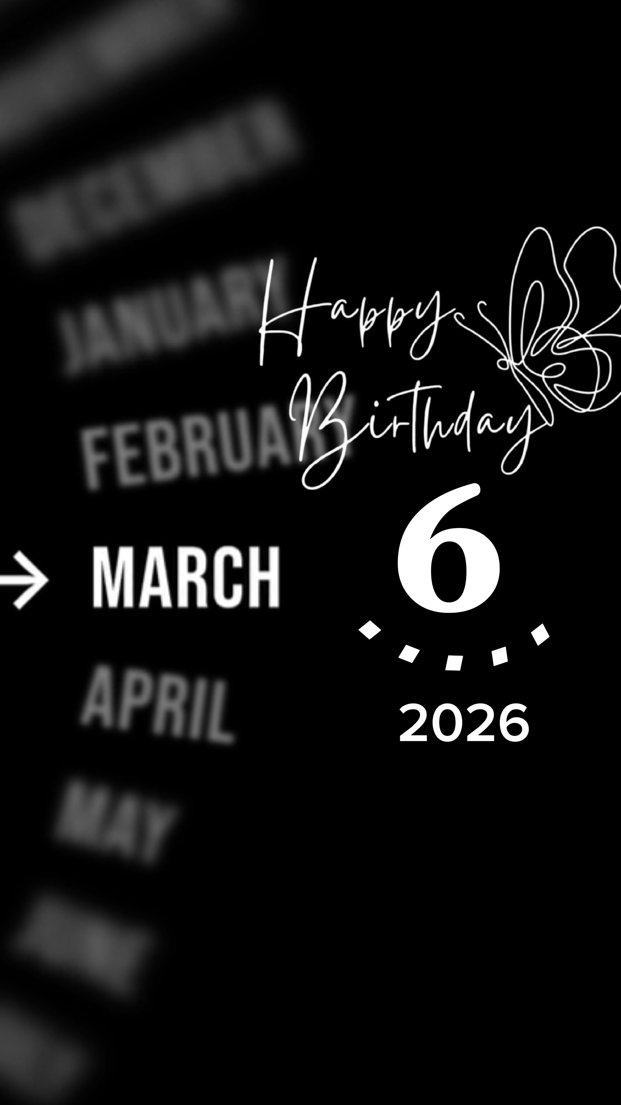 BIRTHDAY 6 MARCH 