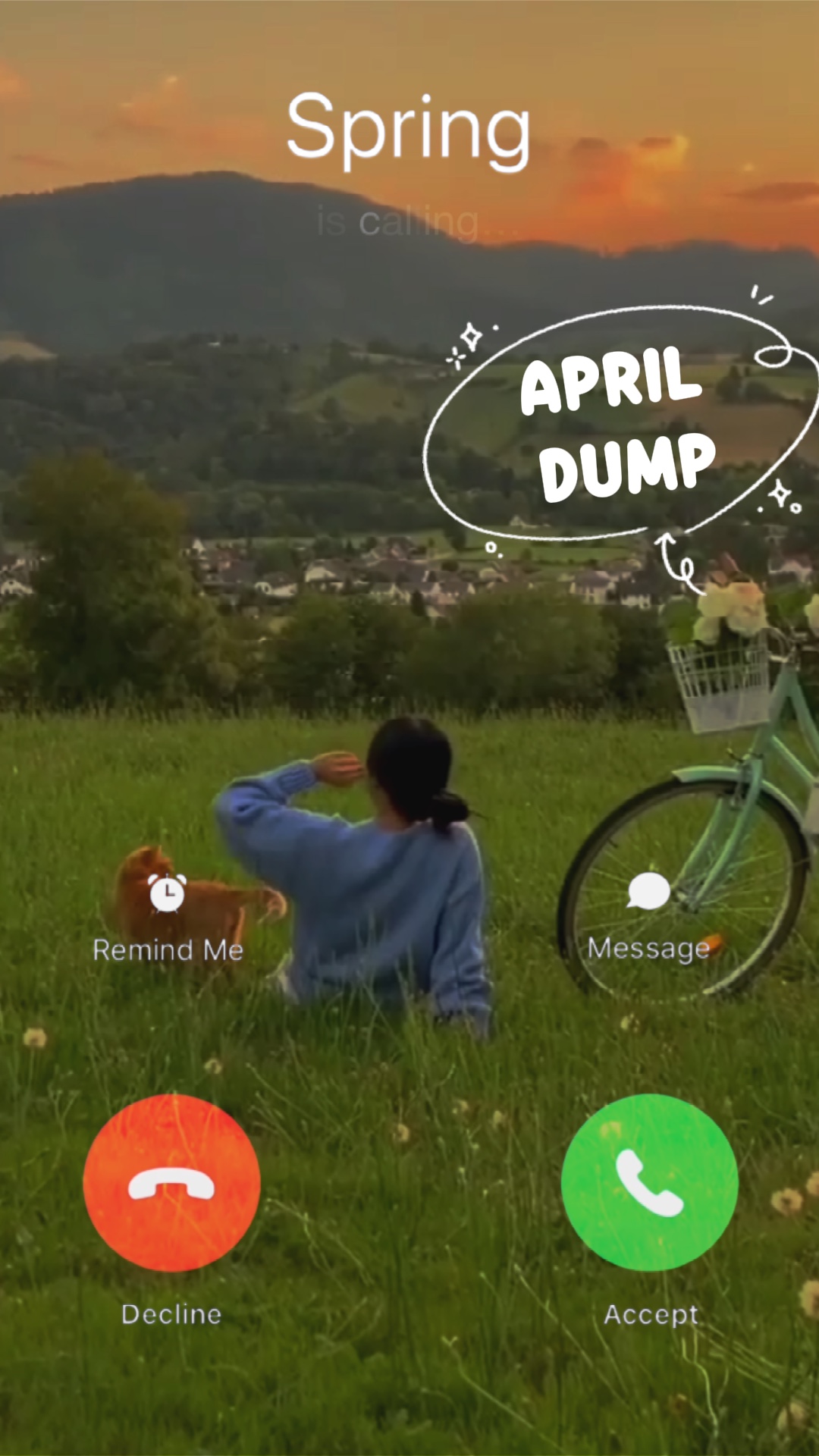 A primavera está chamando