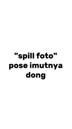 pose imutnya dong 