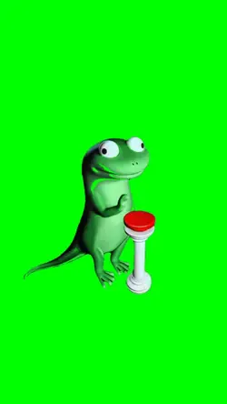 Lizard button meme