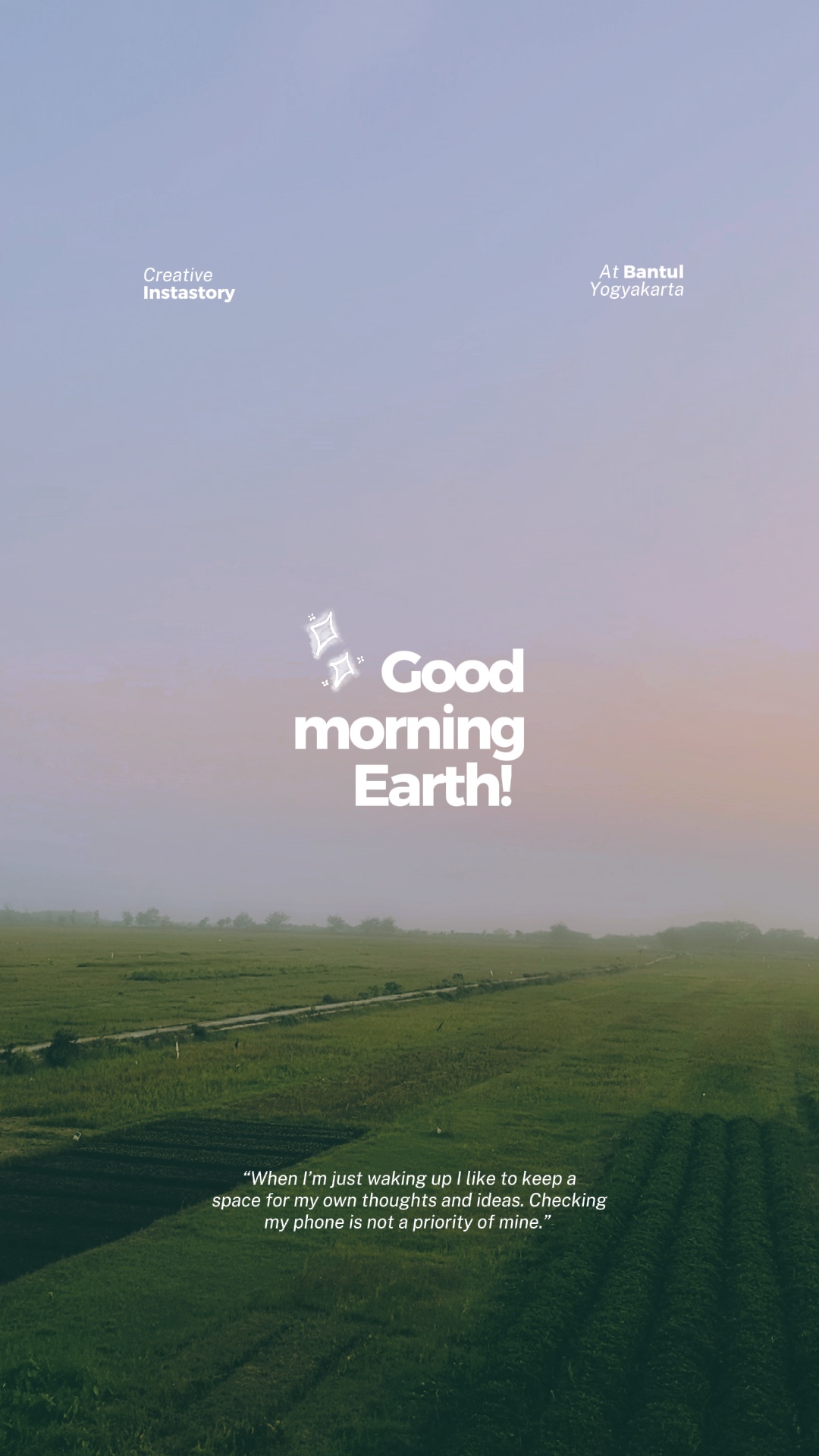 Instastory: Morning