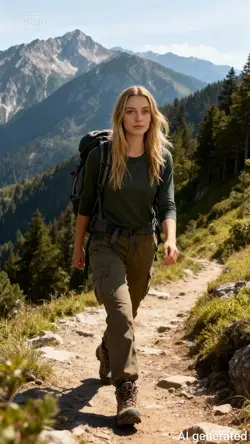 Woman Mountains ai
