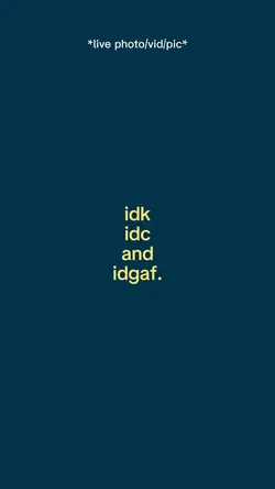 Idgaf