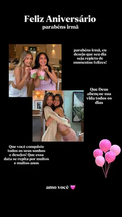 parabéns irmã
