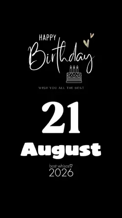 birthday 21 august