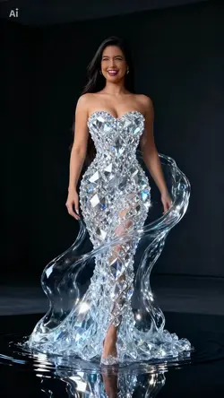 Vestido Cristais 