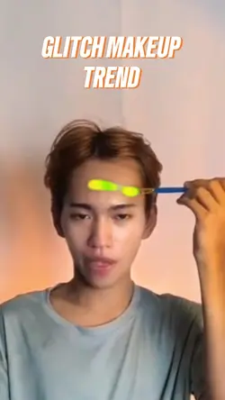 glitch makeup effect