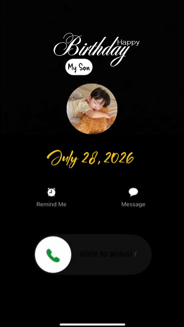 Hbd anak saya 28 juli