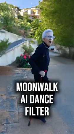 Moonwalk dance AI