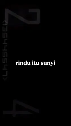rindu itu sunyi