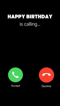 Birthday is calling
