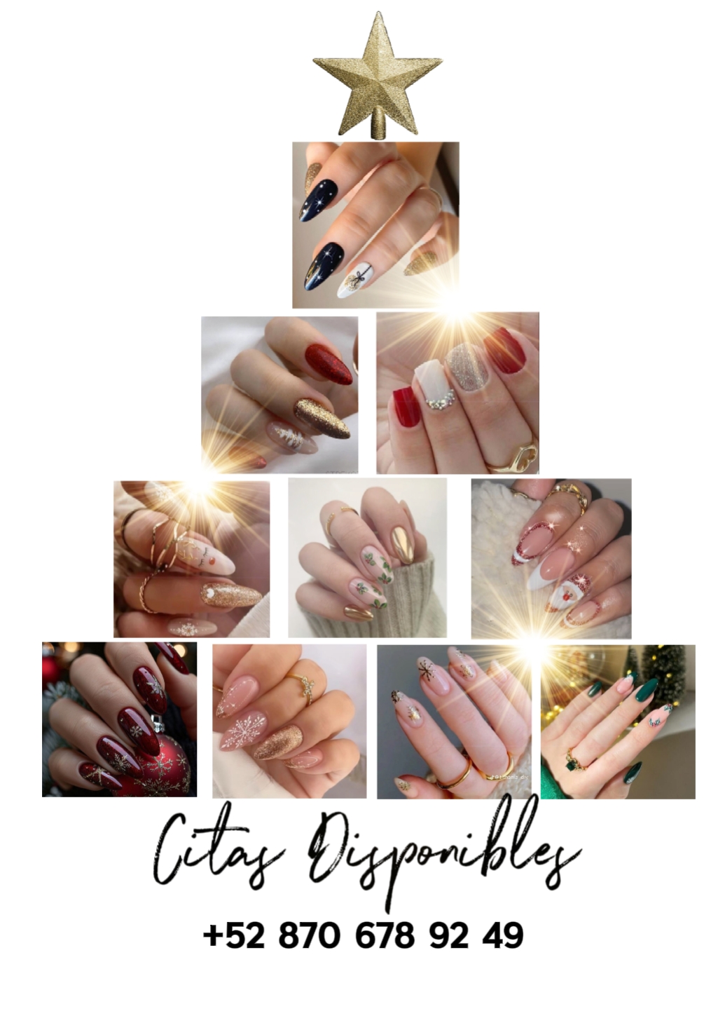Unhas de Natal Serci