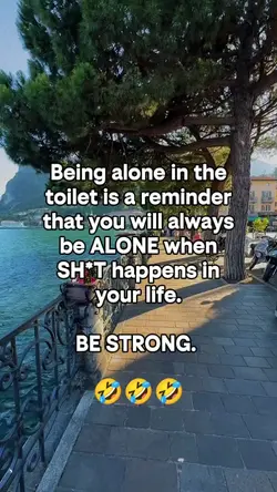 Being alone in the
