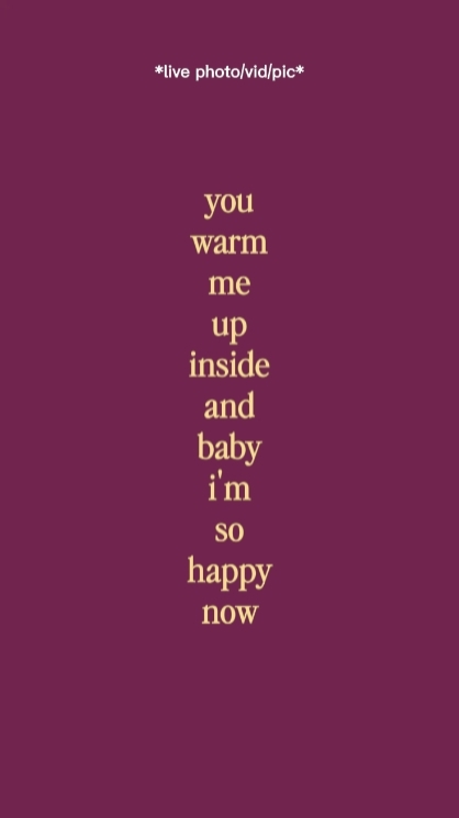 You Warm Me Up 