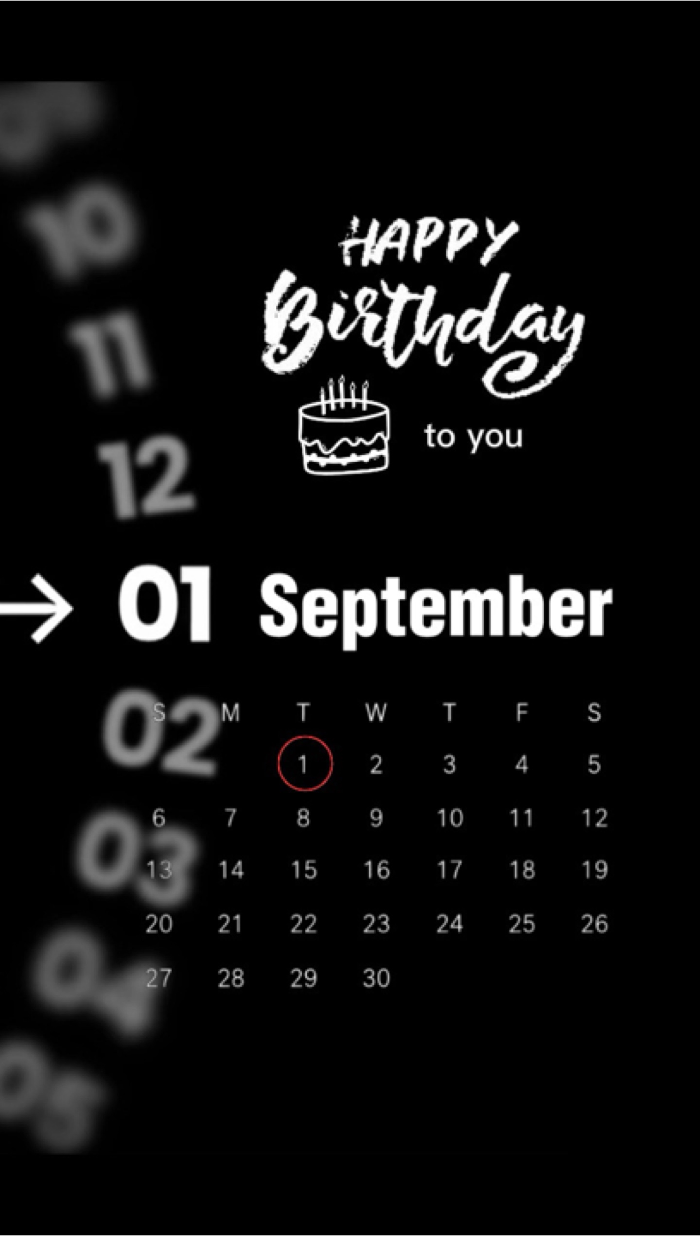 HBD 01 de setembro