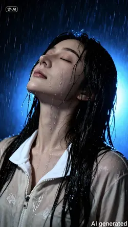 Ghép ảnh dưới mưa AI