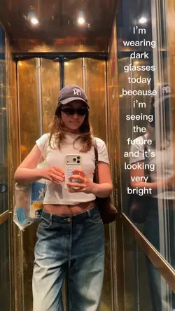 wearing dark glasses