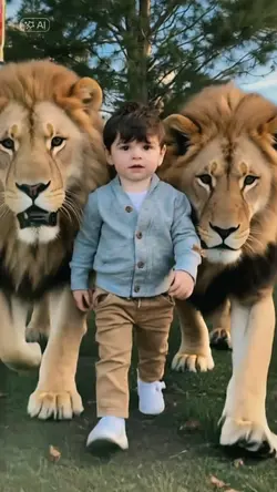 My bodyguard lion