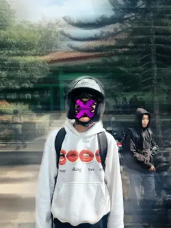 tutup muka aesthetic