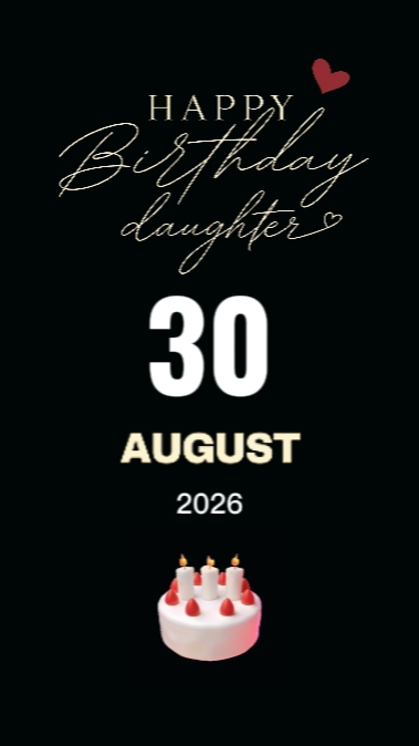 BDAY MY DAUGHTER 30