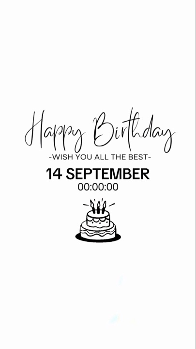 BIRTHDAY 14 SEPT
