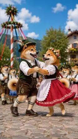 癒しの柴犬ダンスタイム