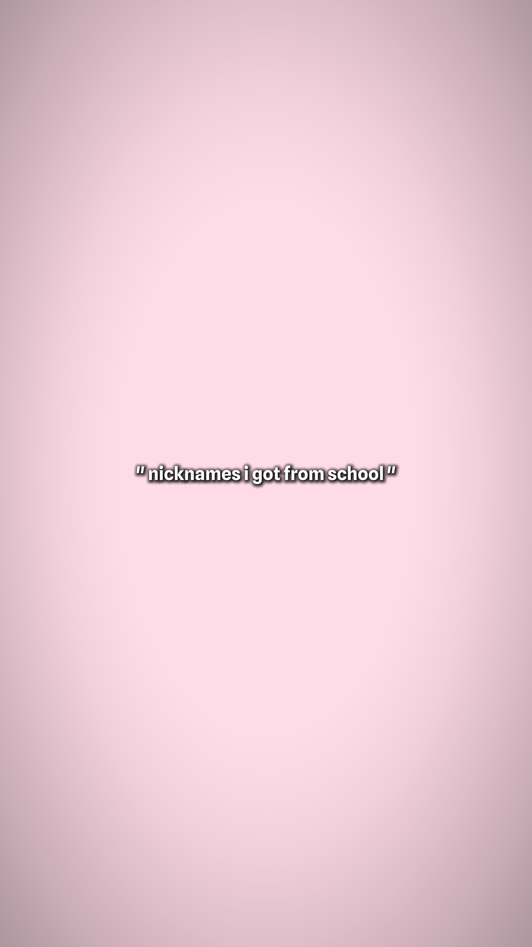 surnoms que j'ai