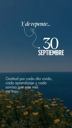 Y de repente 30 sept