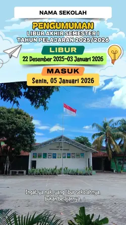 Pengumuman Libur